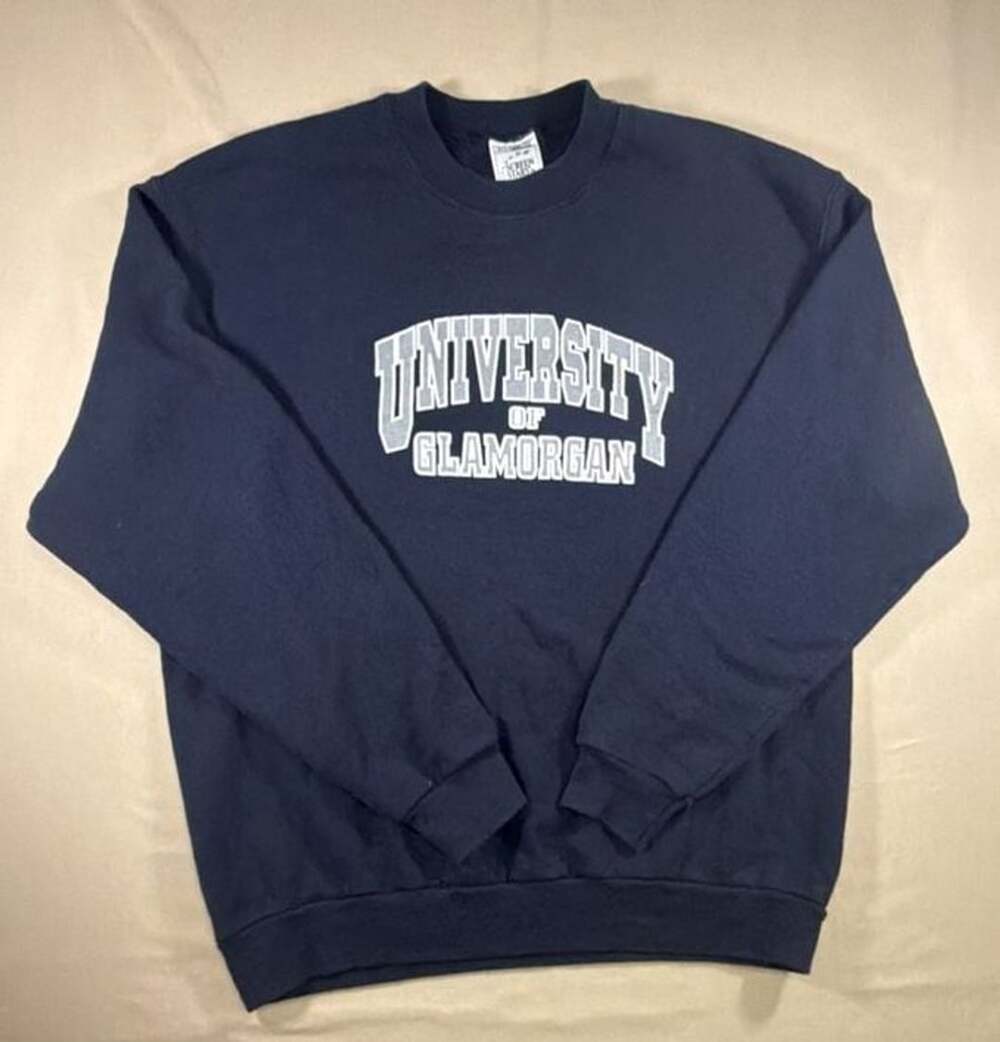 Screen Stars by Fruit of the Loom University of Glamorgan Blue Sweatshirt Large